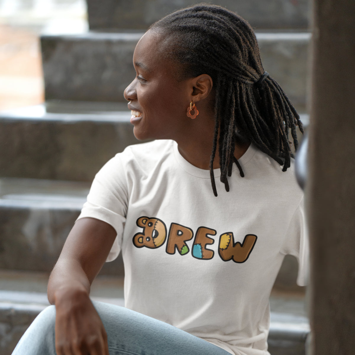 ジャスティスビーバー　drew Tshirt drewlogobearjustinbiebertshirt